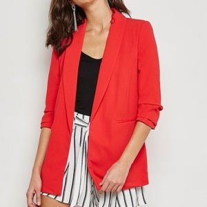 MISS SELFRIDGE Ruched Sleeve Blazer